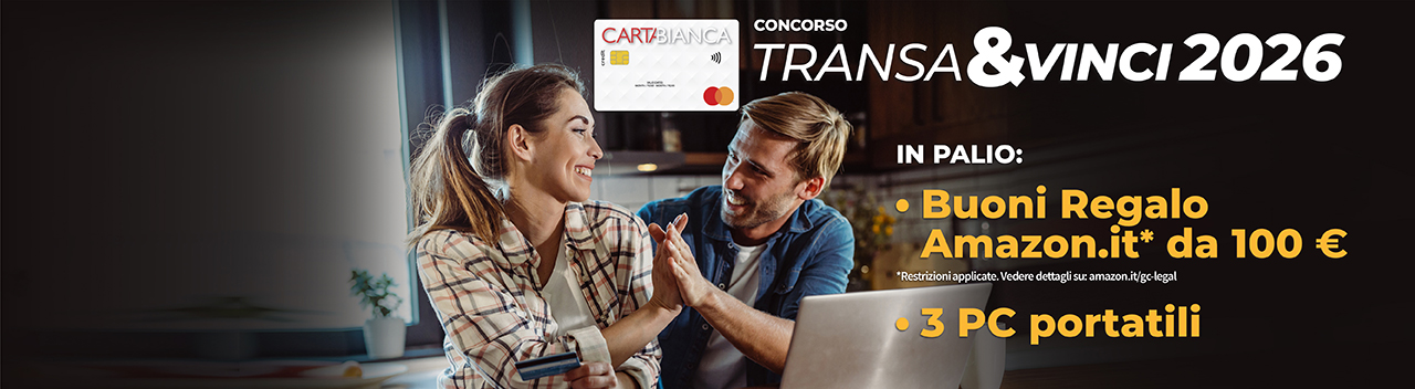 Carta revolving: carta internazionale Carta Bianca | Fiditalia Banner CartaBianca 1280x352 22426