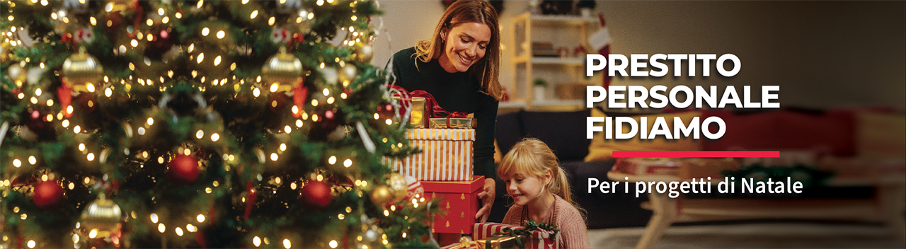 Finanziamento per servizi e altri settori | Fiditalia Banner Natale 2025 1280x352