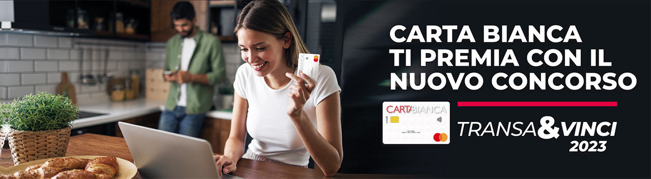 Carta revolving: carta internazionale Carta Bianca | Fiditalia Banner CARTABIANCA T V 1280x352
